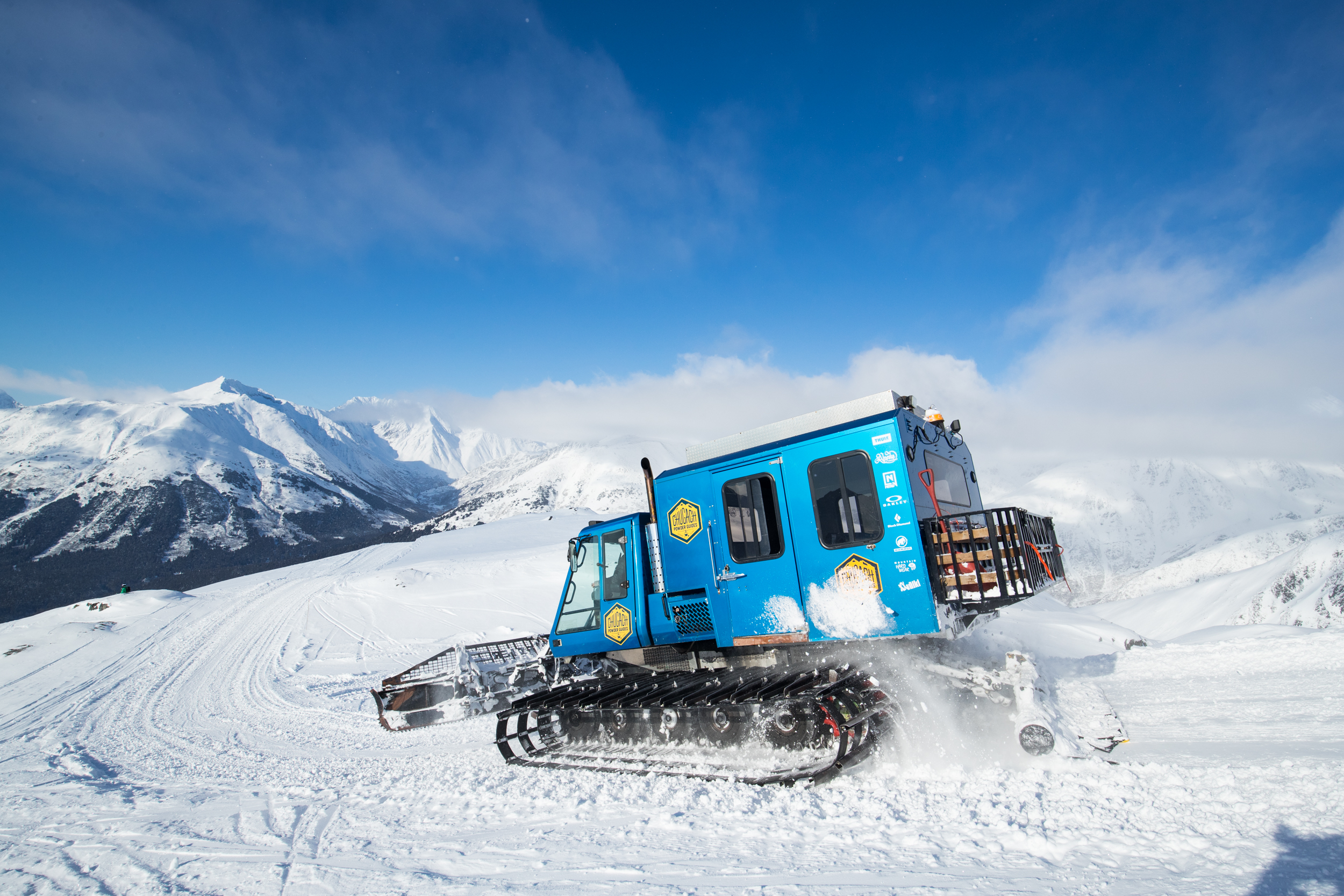 Cat skiing shop