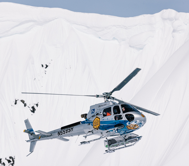 The A-Star helicopter used for heli skiing in Alaska.