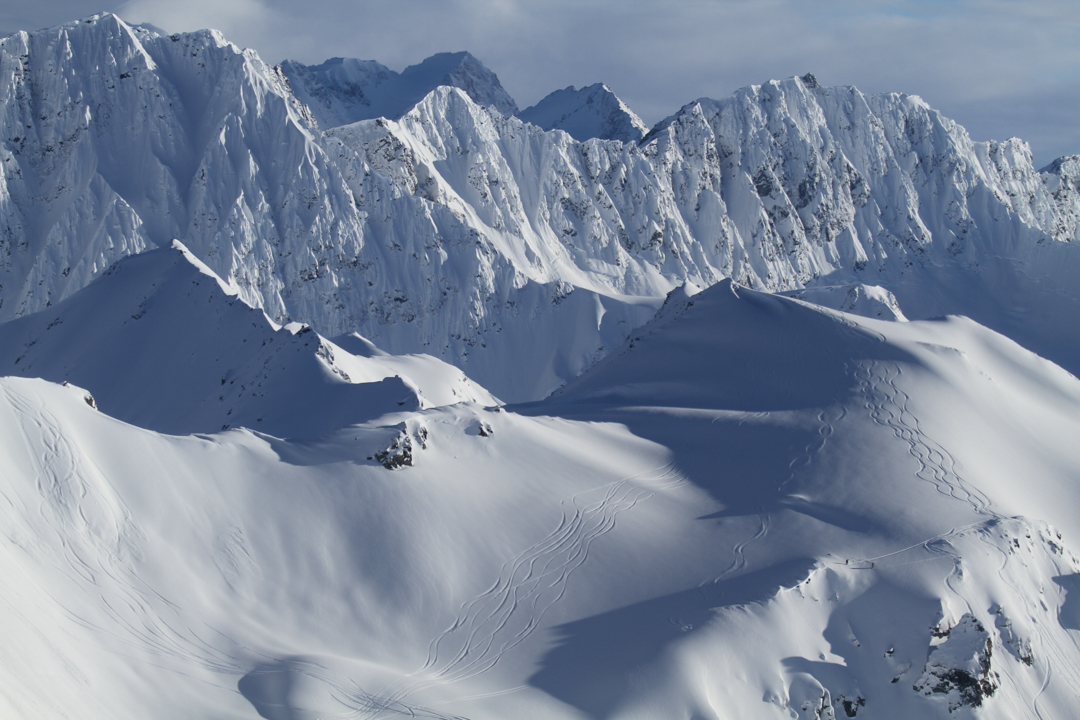 Big mountains in Alaska.