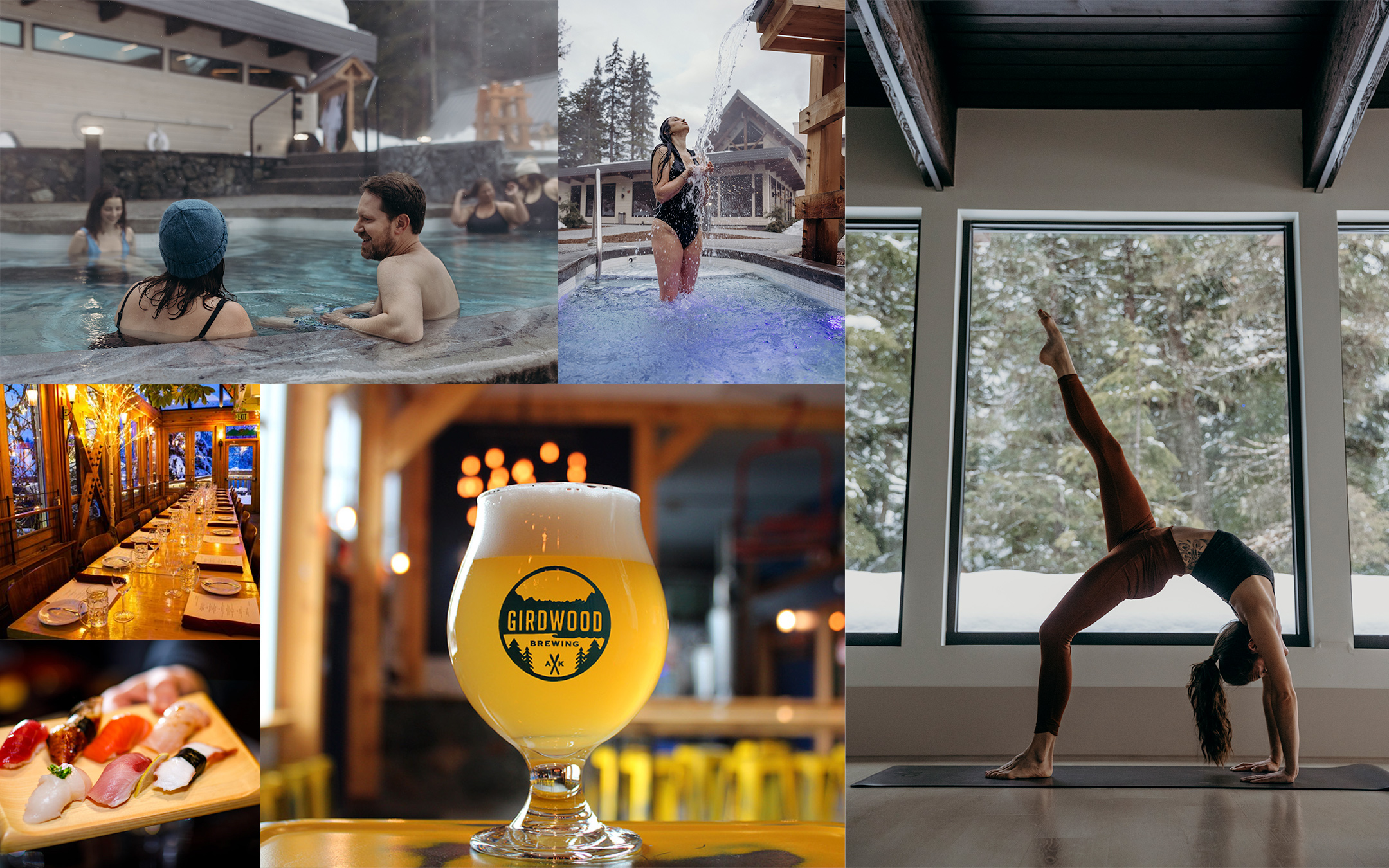 Girdwoods many down day activities such as yoga, the brewery and the Nordic Spa.